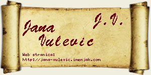 Jana Vulević vizit kartica